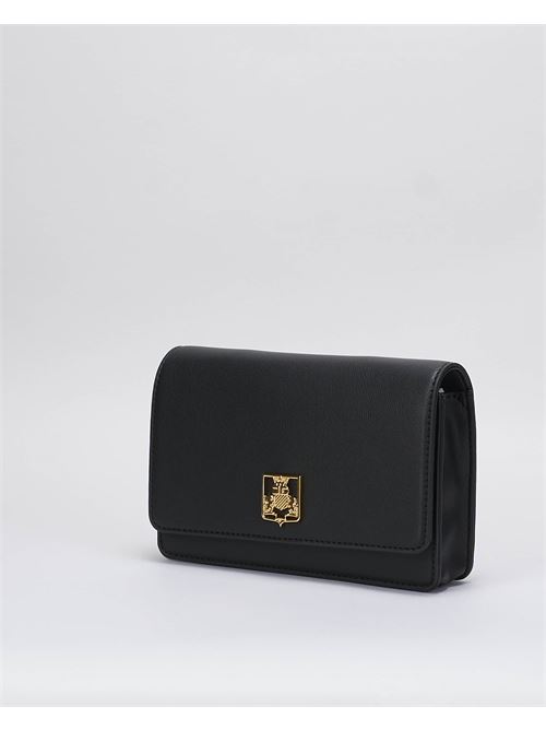 Synthetic shoulder bag with logo plaque Elisabetta Franchi ELISABETTA FRANCHI | Bag | BS01A46E2110